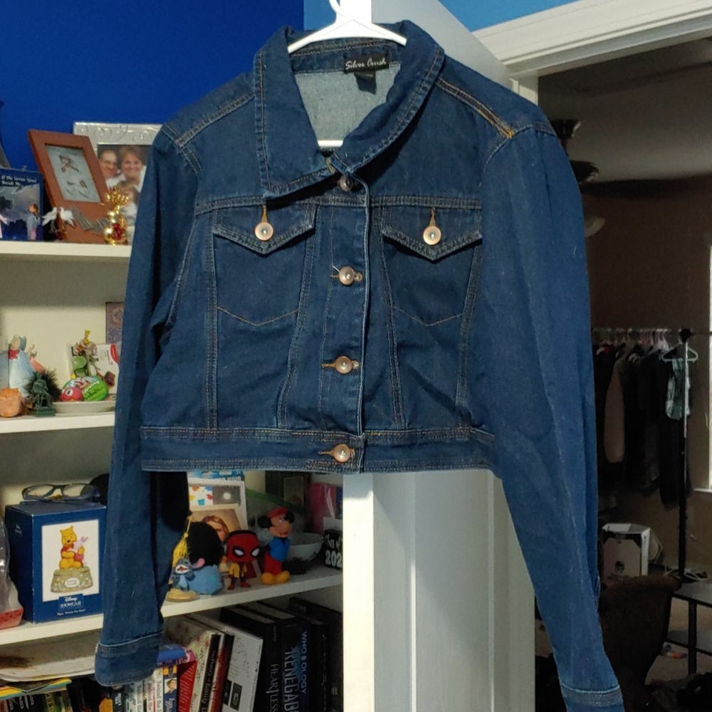 Silver Crush XL Jean Jacket
